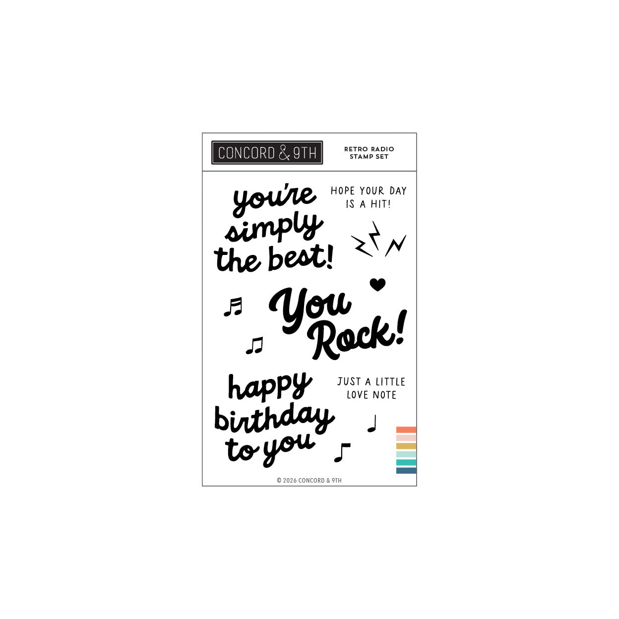 Retro Radio Stamp Set