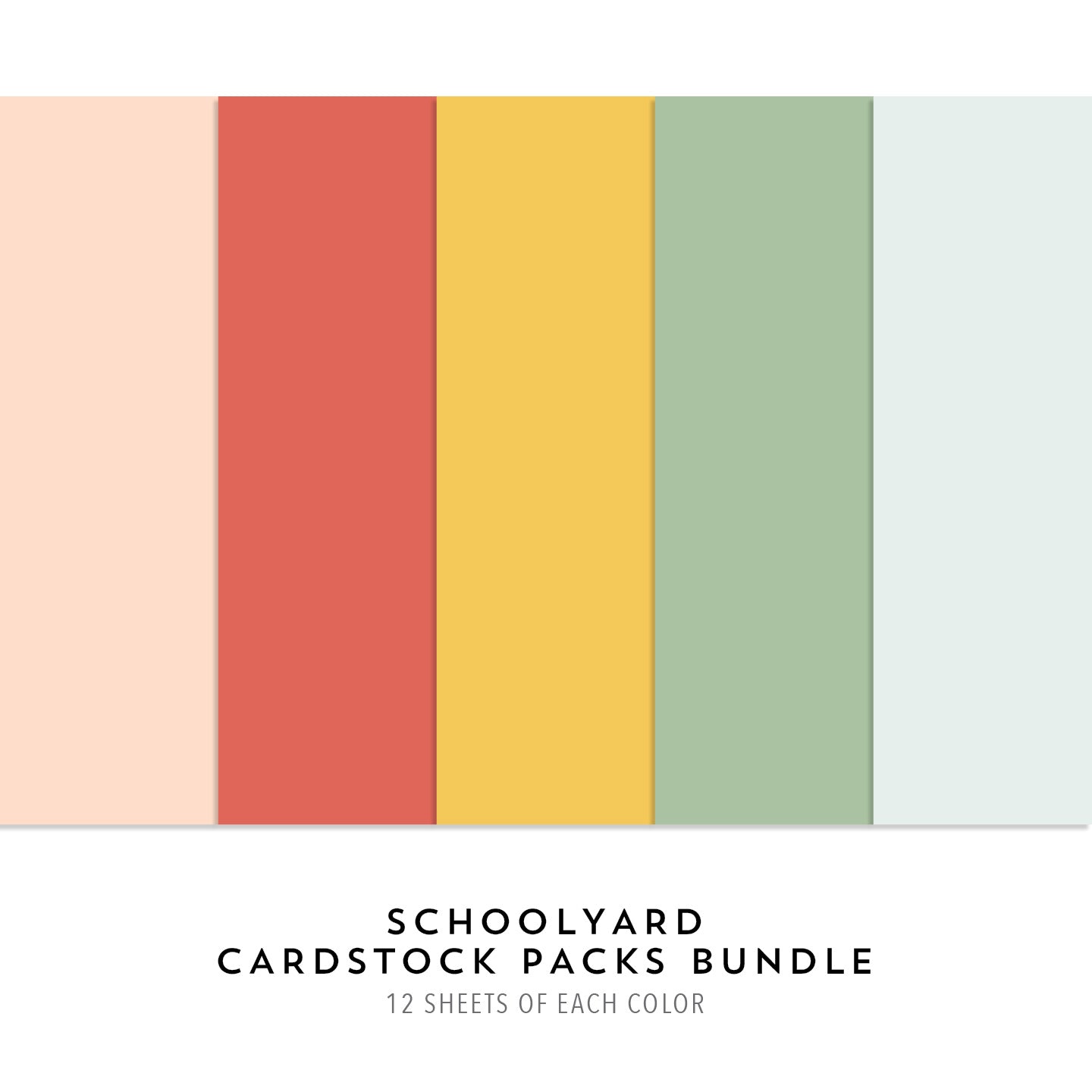 Schoolyard Cardstock Packs Bundle