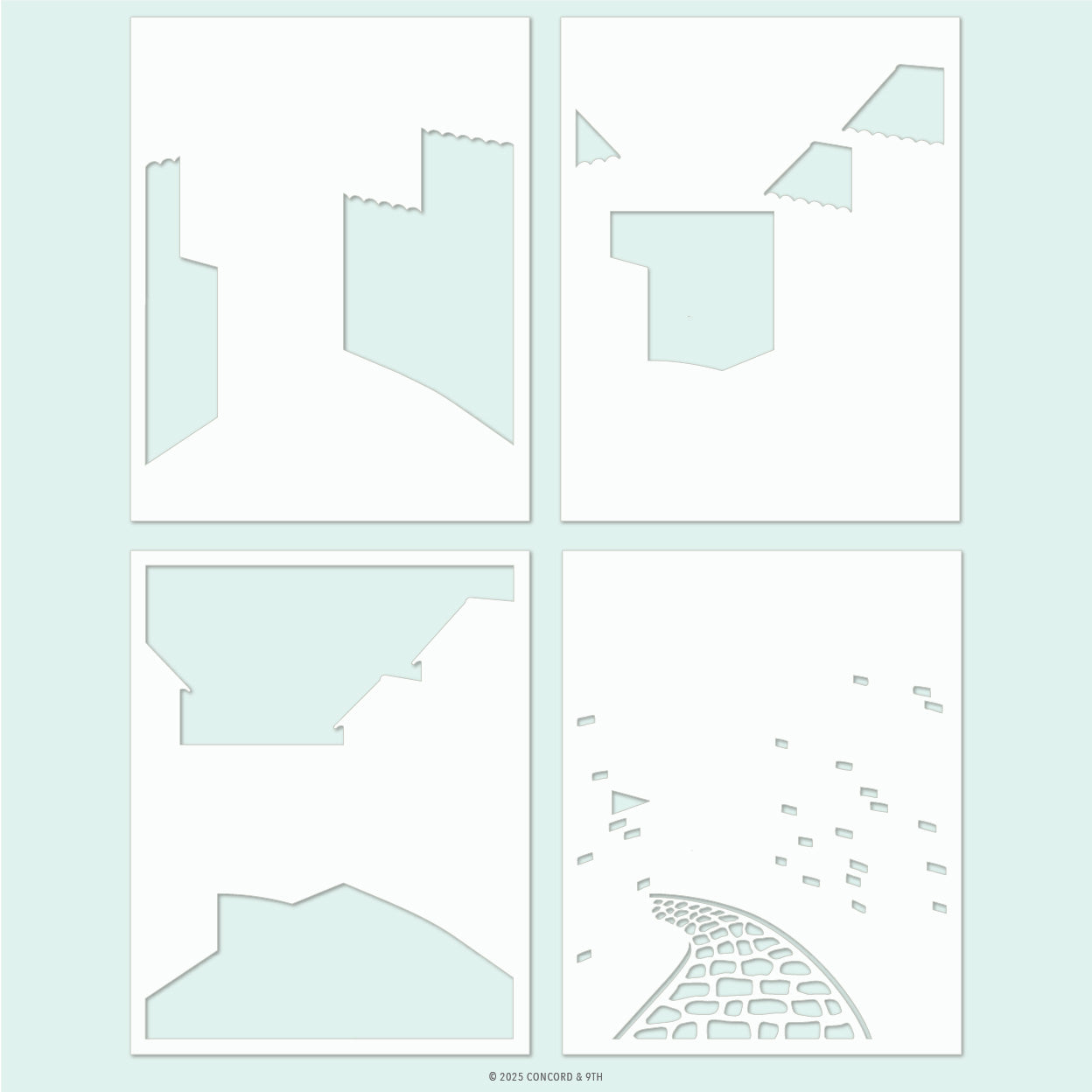 Seaside Stencil Pack