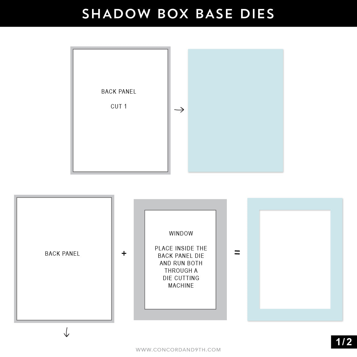 Shadow Box Base Dies