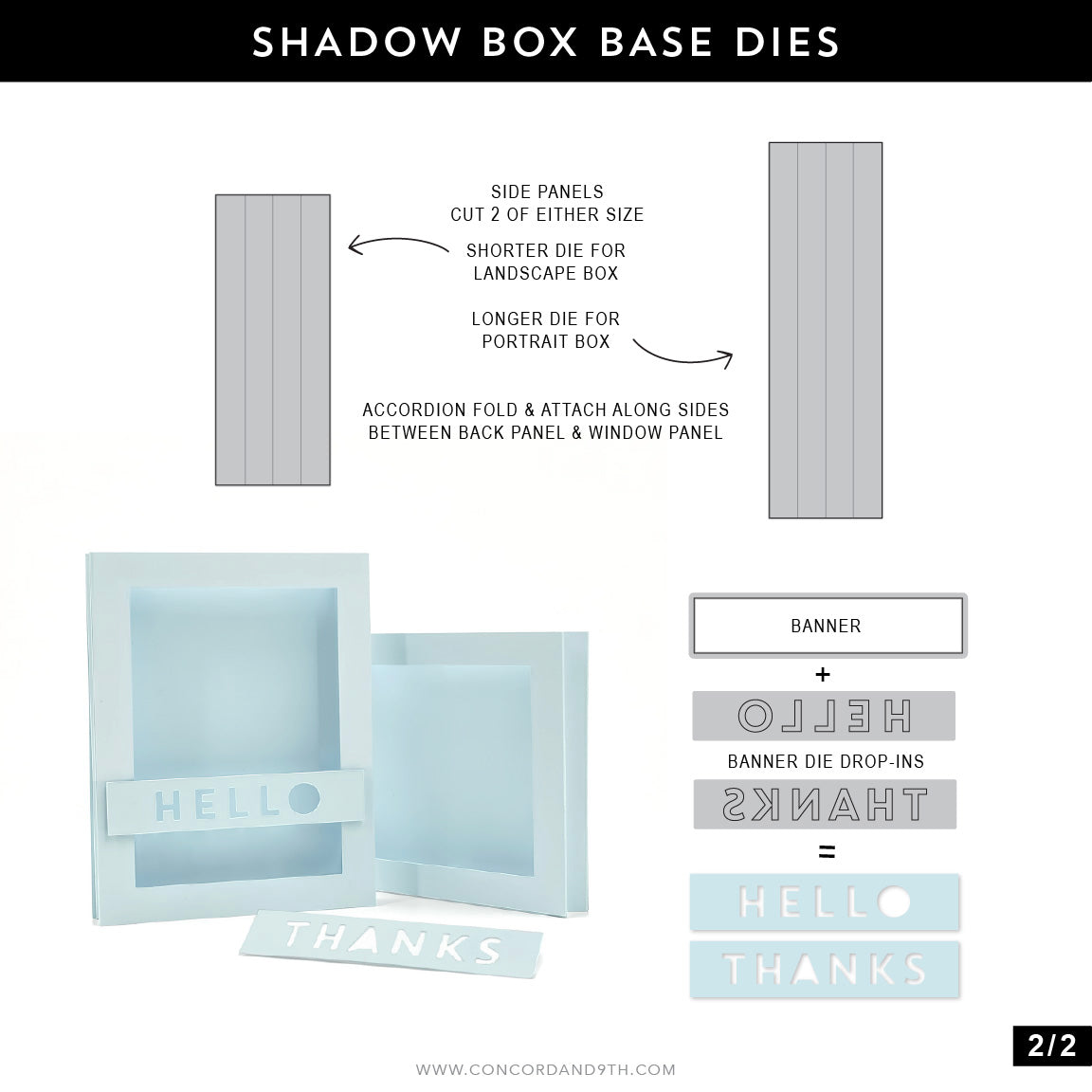 Shadow Box Base Dies