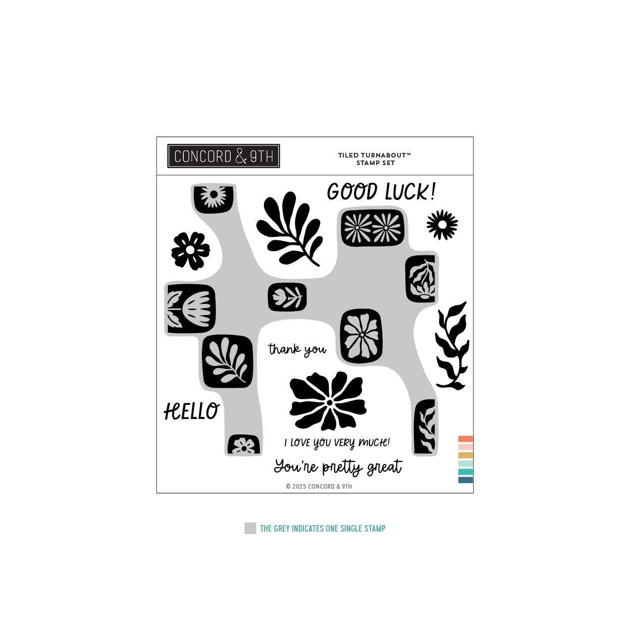 Tiled Turnabout™ Stamp Set