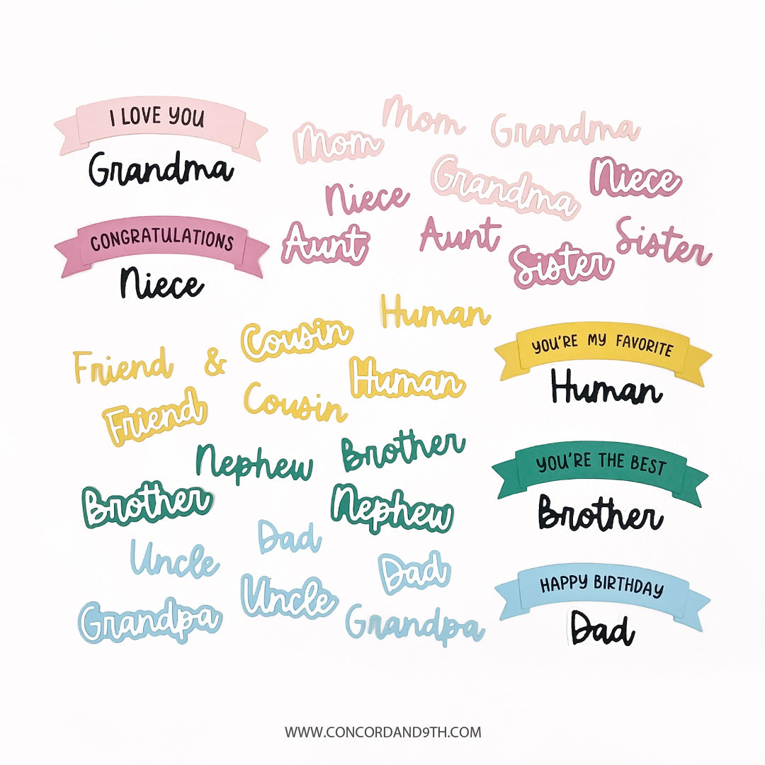 Juego de sellos Somos Familia