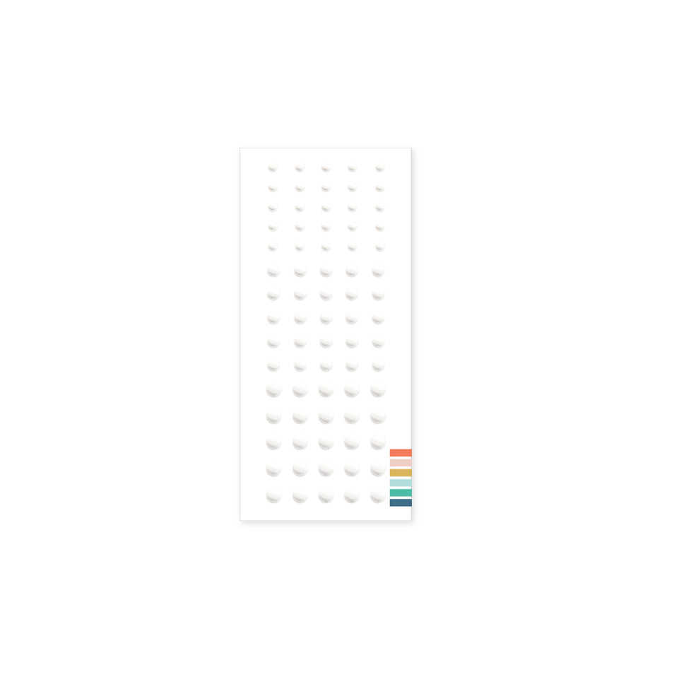 Enamel Dots: White