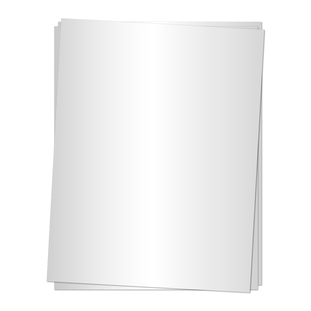 White Foil Cardstock