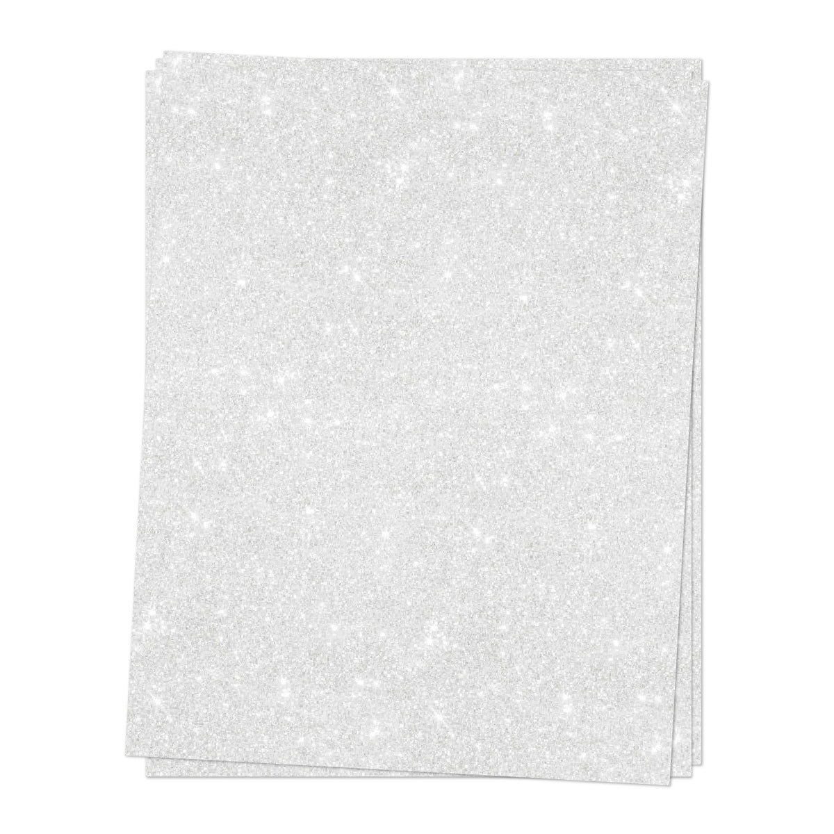 White Glitter Cardstock