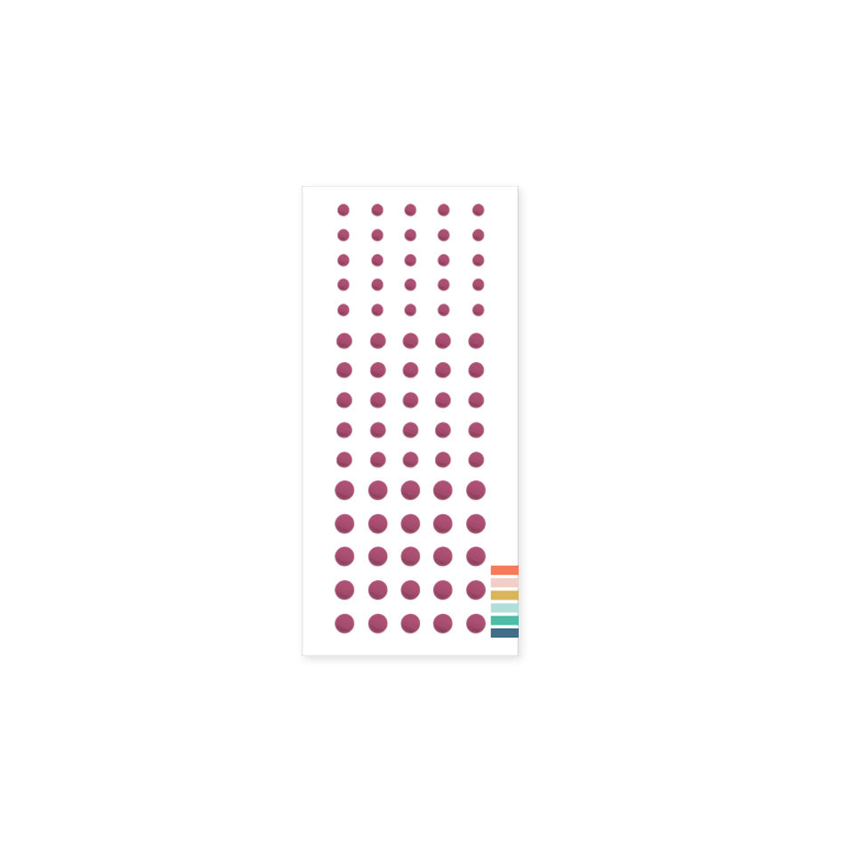 Enamel Dots: Wildberry
