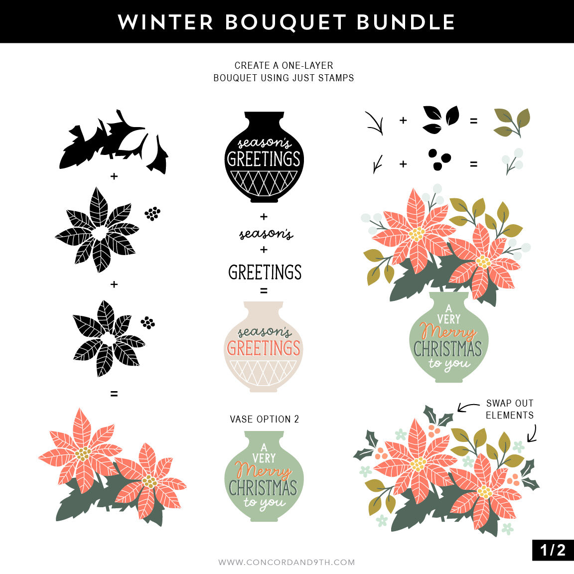 Winter Bouquet Dies