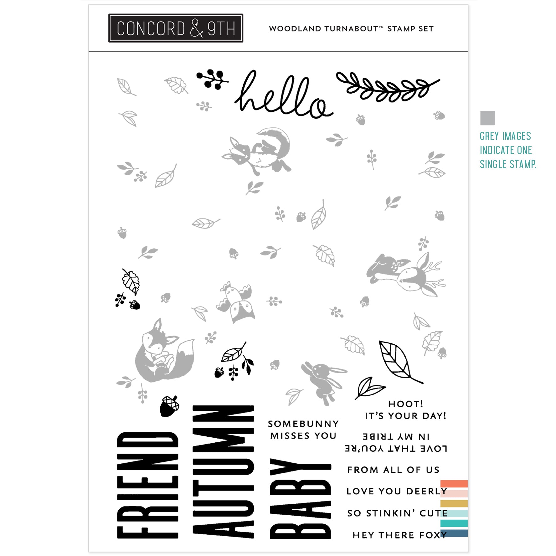 LAST CHANCE: Woodland Turnabout™ Stamp Set
