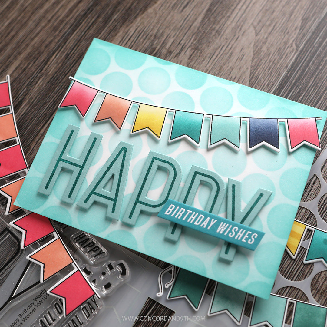 Banner and Balloons Stamp Set