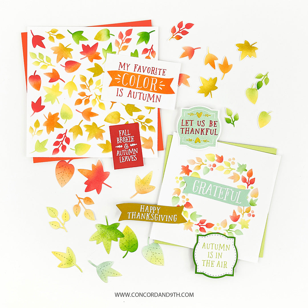 Autumn Hues Turnabout™ Stencil Pack