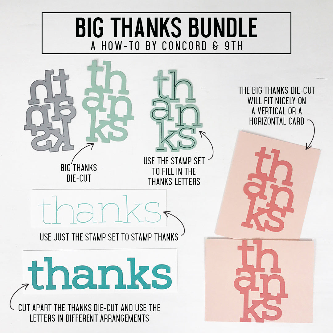 Big Thanks Stamp Set