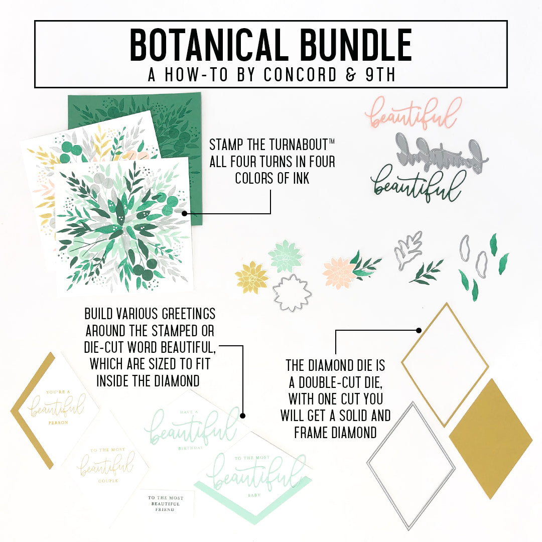 Juego de sellos Botanical Turnabout™