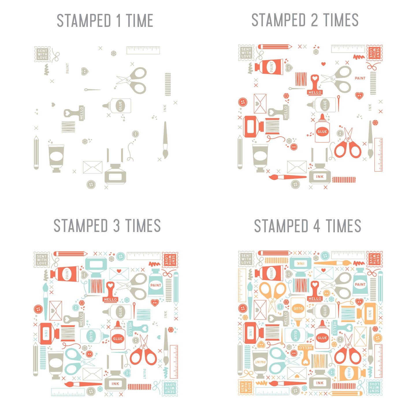 Crafty Turnabout™ Stamp Set