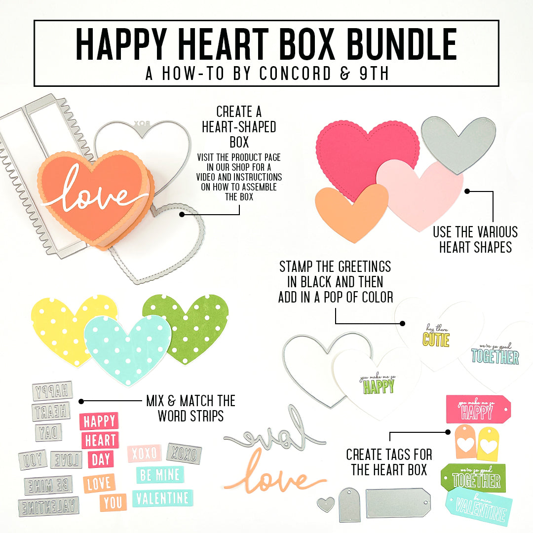 Paquete de corazón feliz