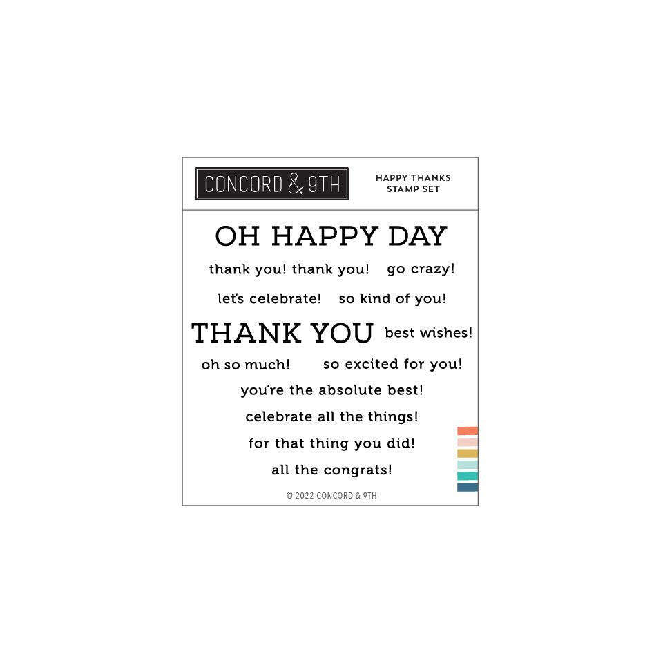 LAST CHANCE: Happy Thanks Stamp Set