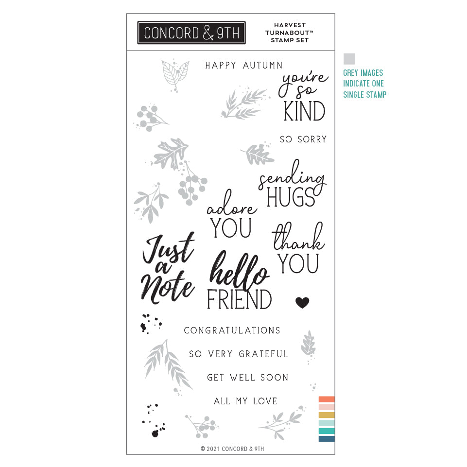 Harvest Wreath Turnabout™ Stamp Set