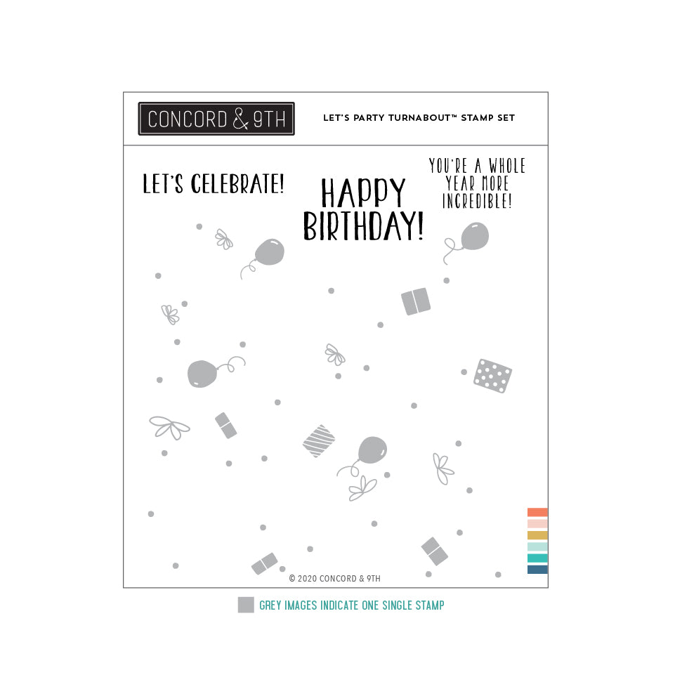 Let's Party Turnabout™ Stamp