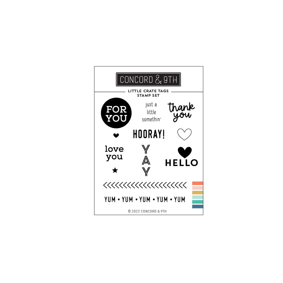 Little Crate Tags Stamp Set