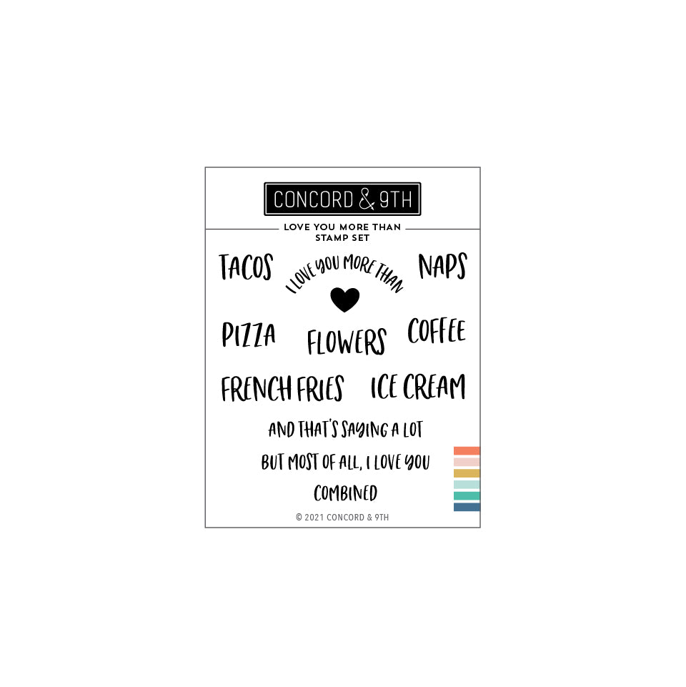 Love You More Than Stamp Set