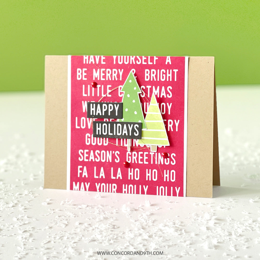 Mix & Match Holiday Sentiments Stamp Set