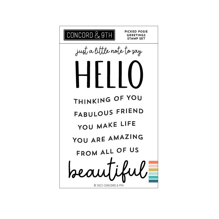 Picked Posie Greetings Stamp Set