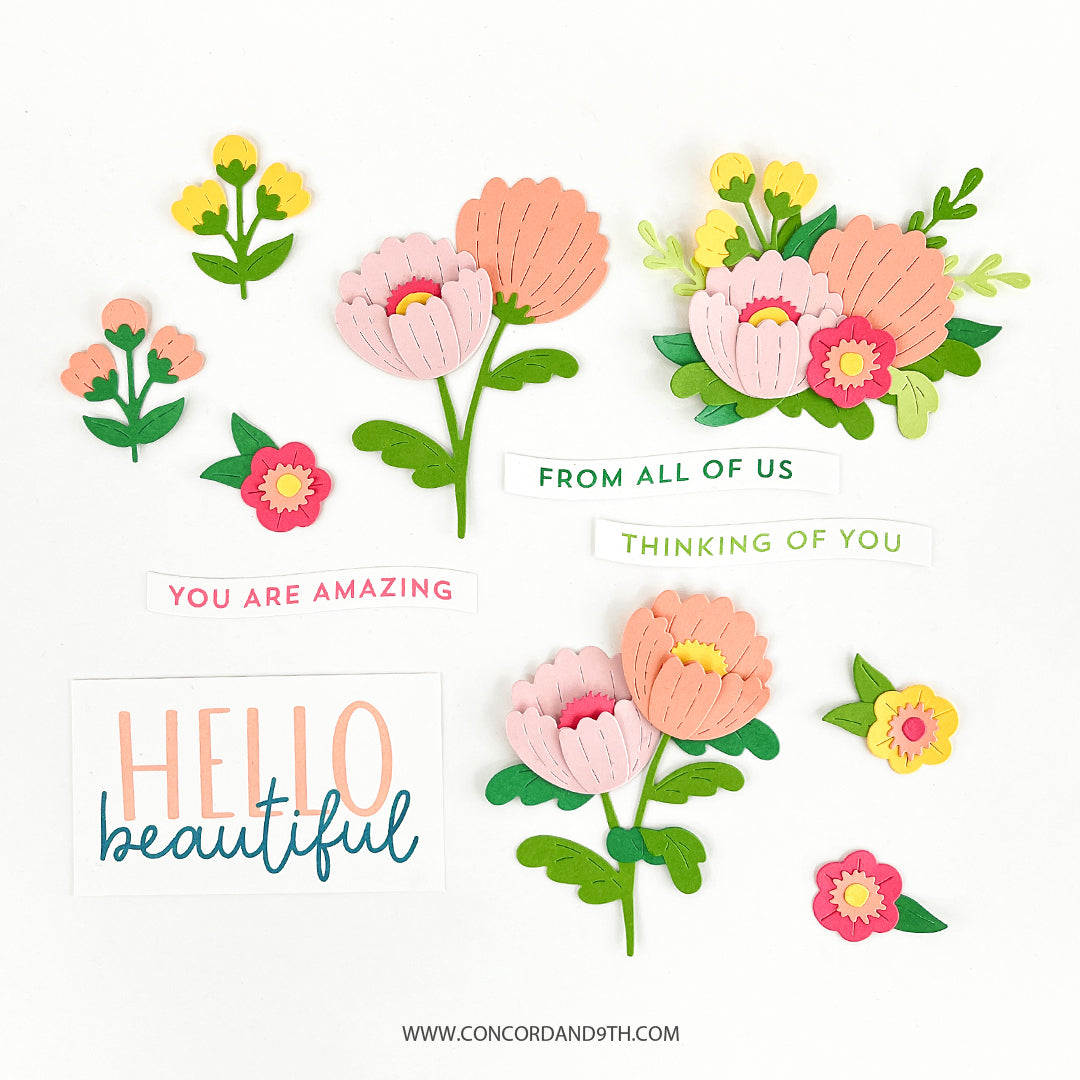 Picked Posie Greetings Stamp Set
