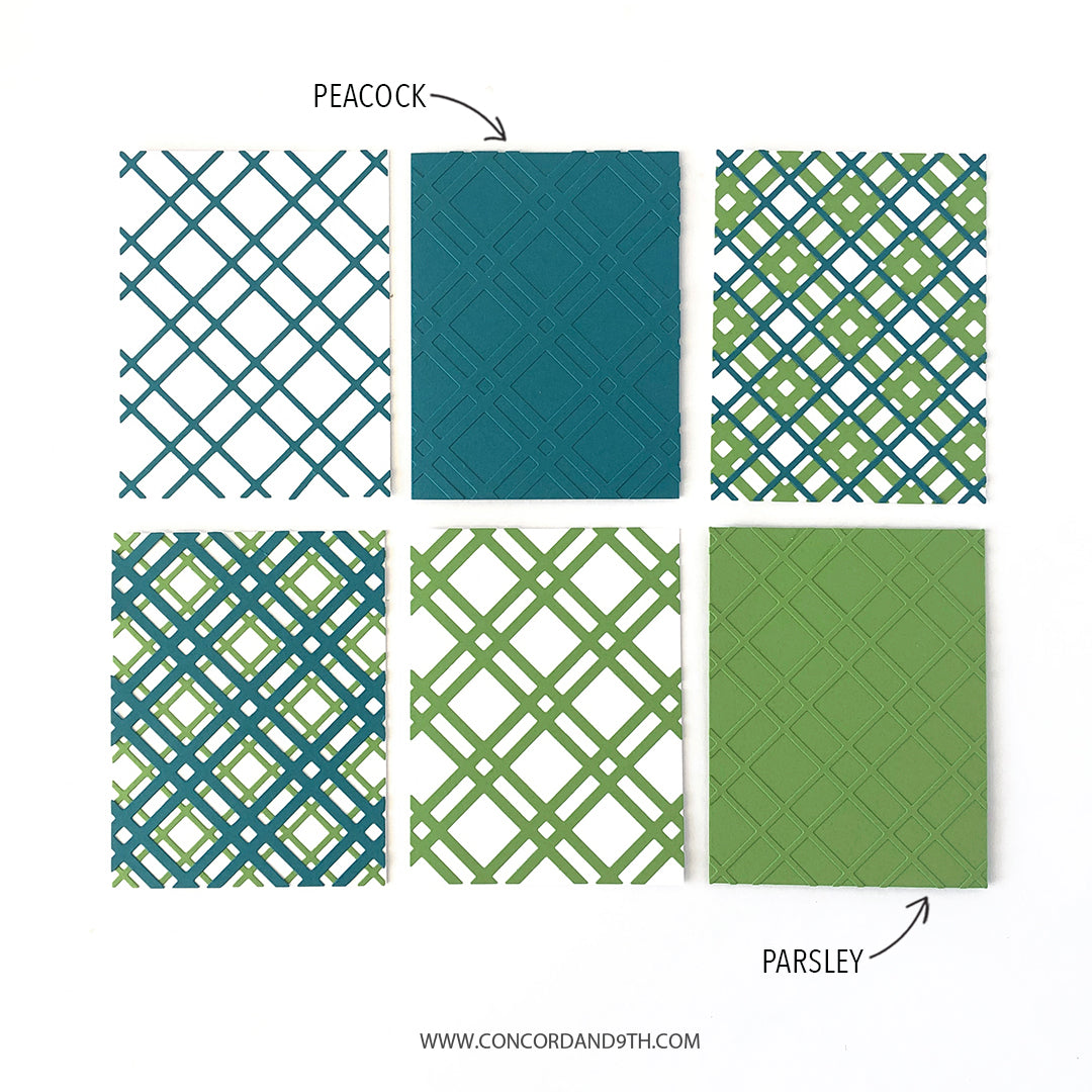 Plaid Card Front Thin Die