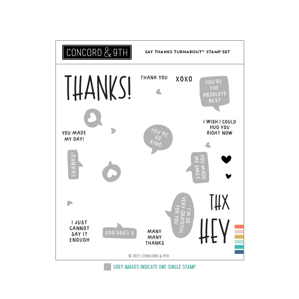 LAST CHANCE: Say Thanks Turnabout™ Stamp Set