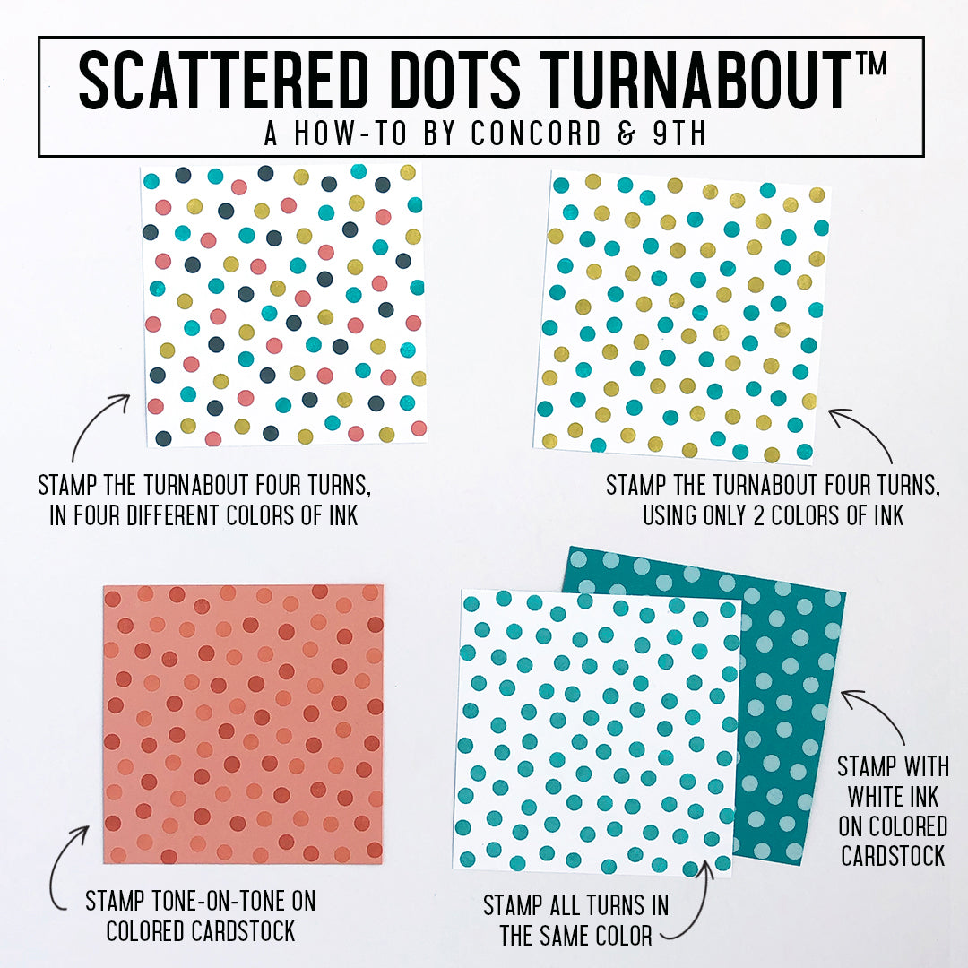 LAST CHANCE: Scattered Dots Turnabout™ Stamp