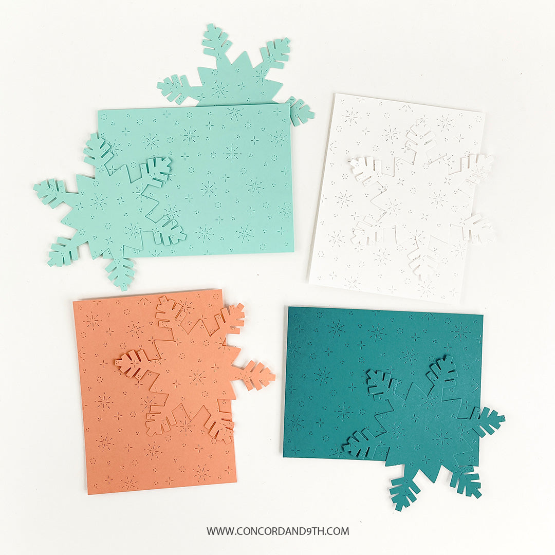 Snowfall Card Front Die