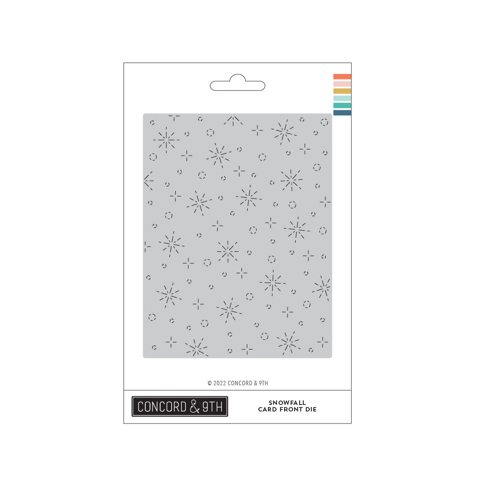 Snowfall Card Front Die