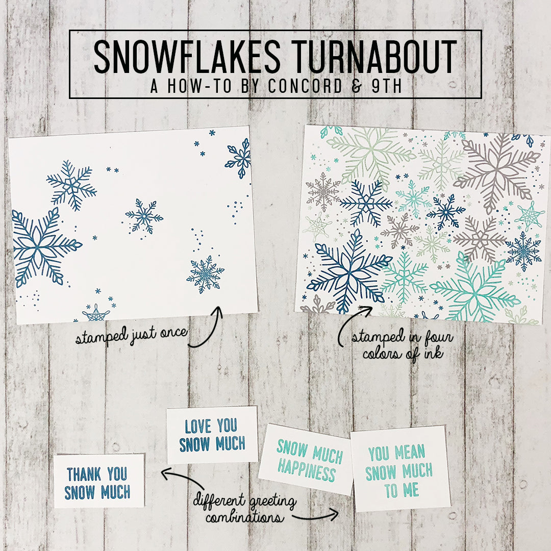 Juego de sellos Snowflakes Turnabout™