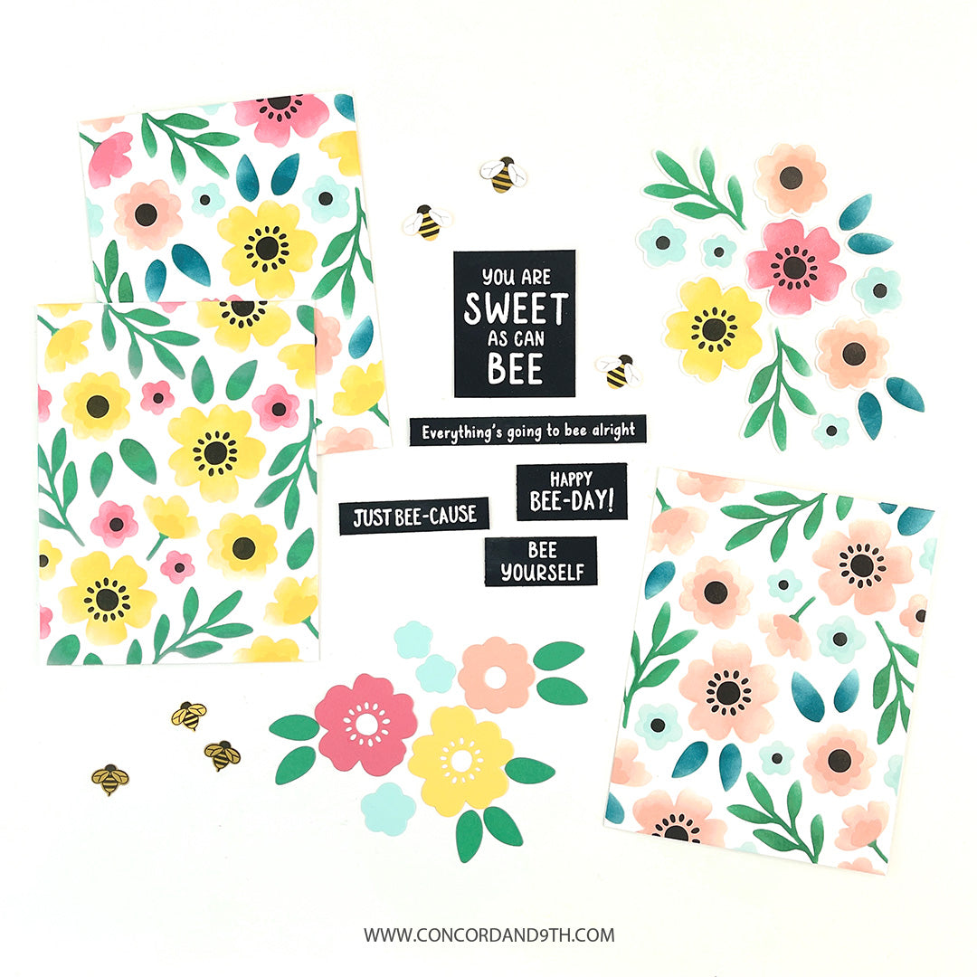 Sweet Bee Stencil Pack