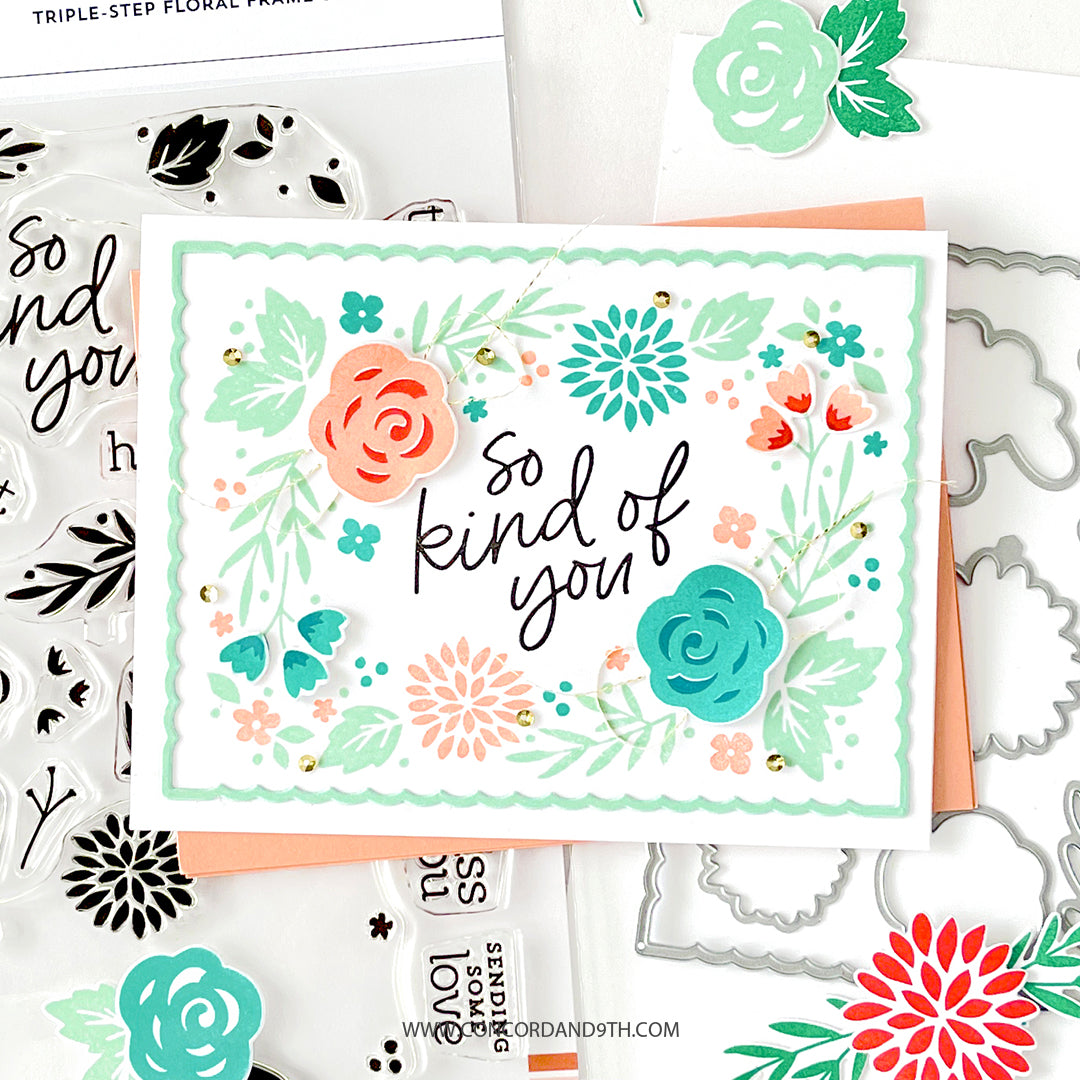 LAST CHANCE: Triple-Step Floral Frame Dies