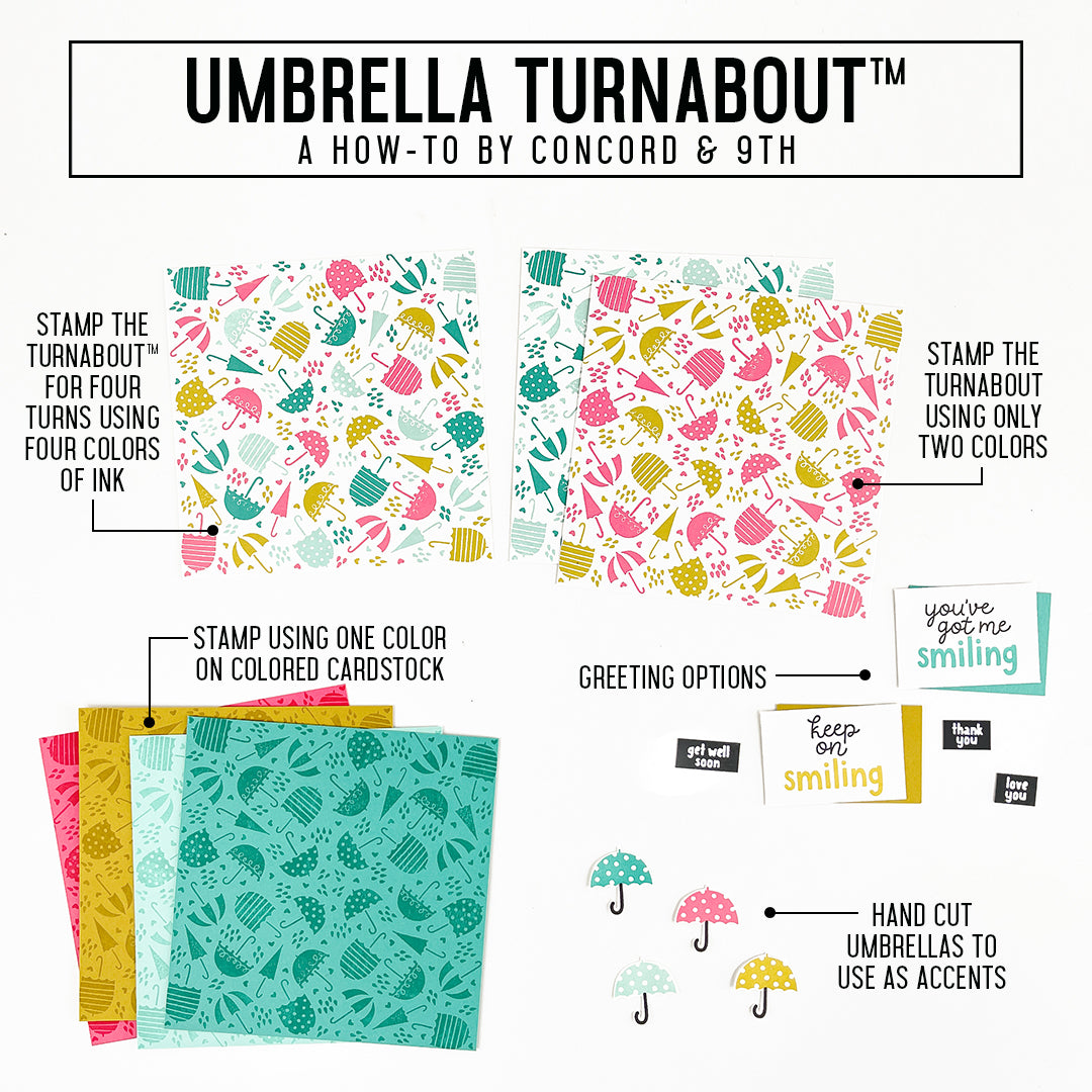 Juego de sellos Umbrella Turnabout™