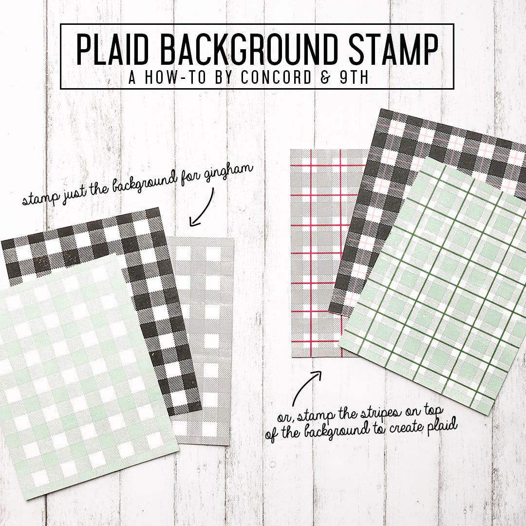 Plaid Background Stamp Set