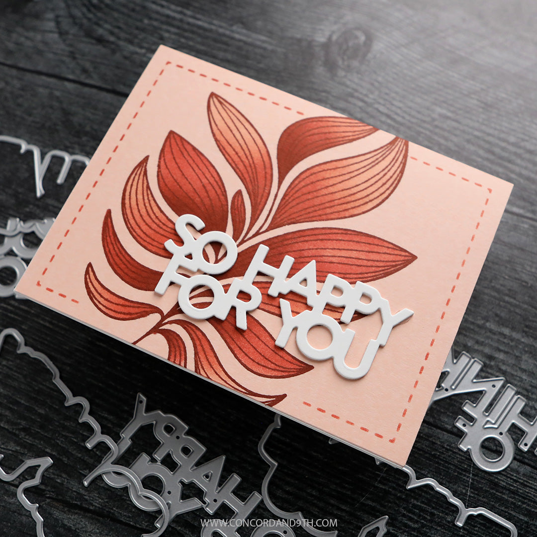 Long Line Leaves Stamp Set