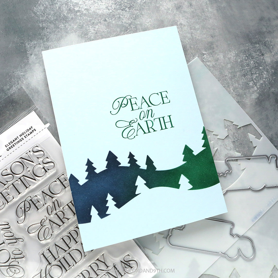 Elegant Holiday Greetings Stamp Set