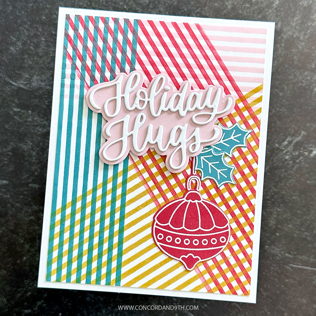 XL Basic Stripes Background Stamp
