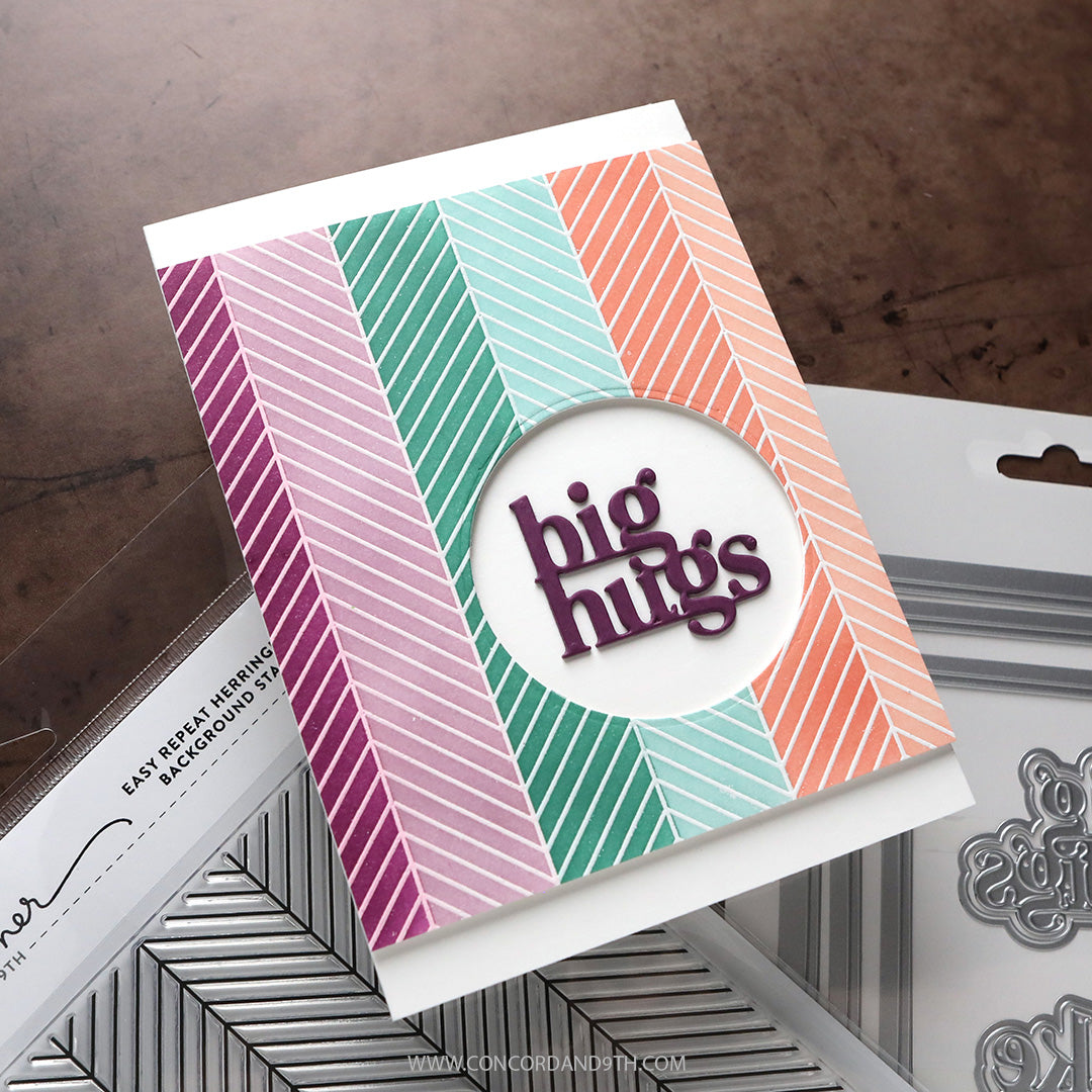 Easy Repeat Herringbone Background Stamp