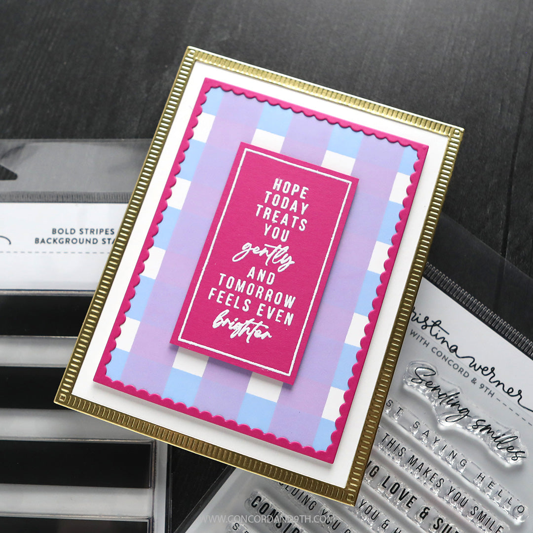 Bold Stripes Background Stamp