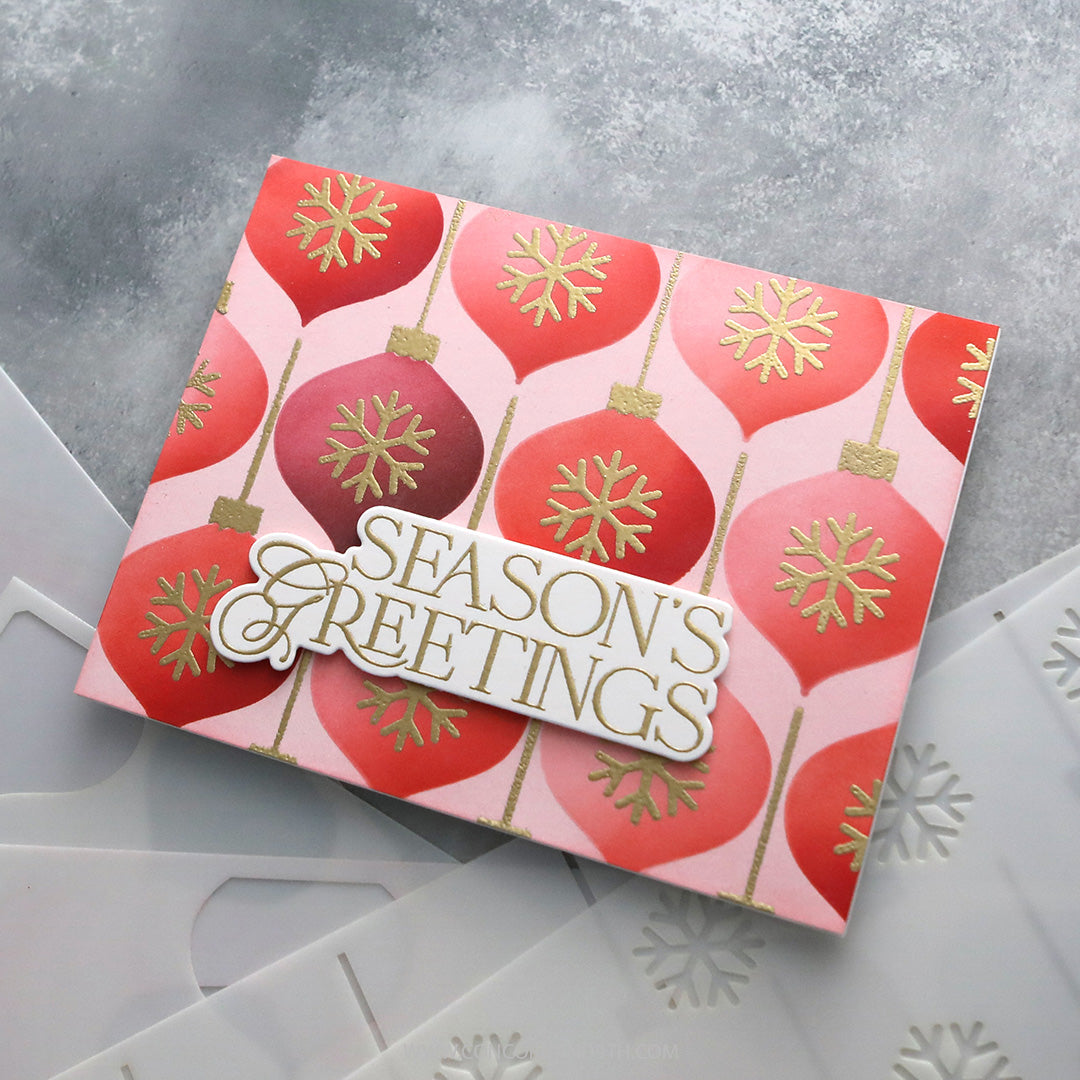 Elegant Holiday Greetings Stamp Set