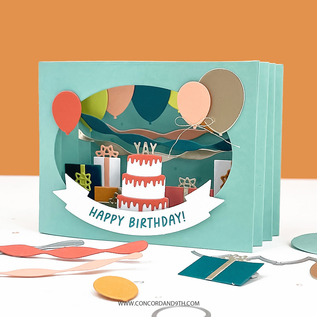 Accordion Birthday Stamp Set