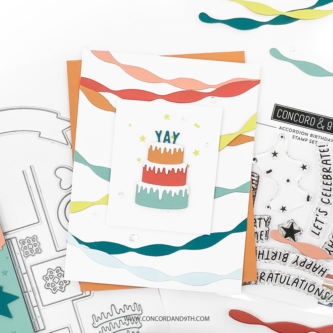 Accordion Birthday Stamp Set