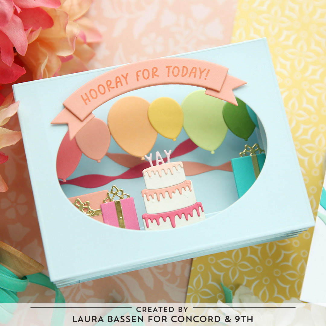 Accordion Birthday Stamp Set