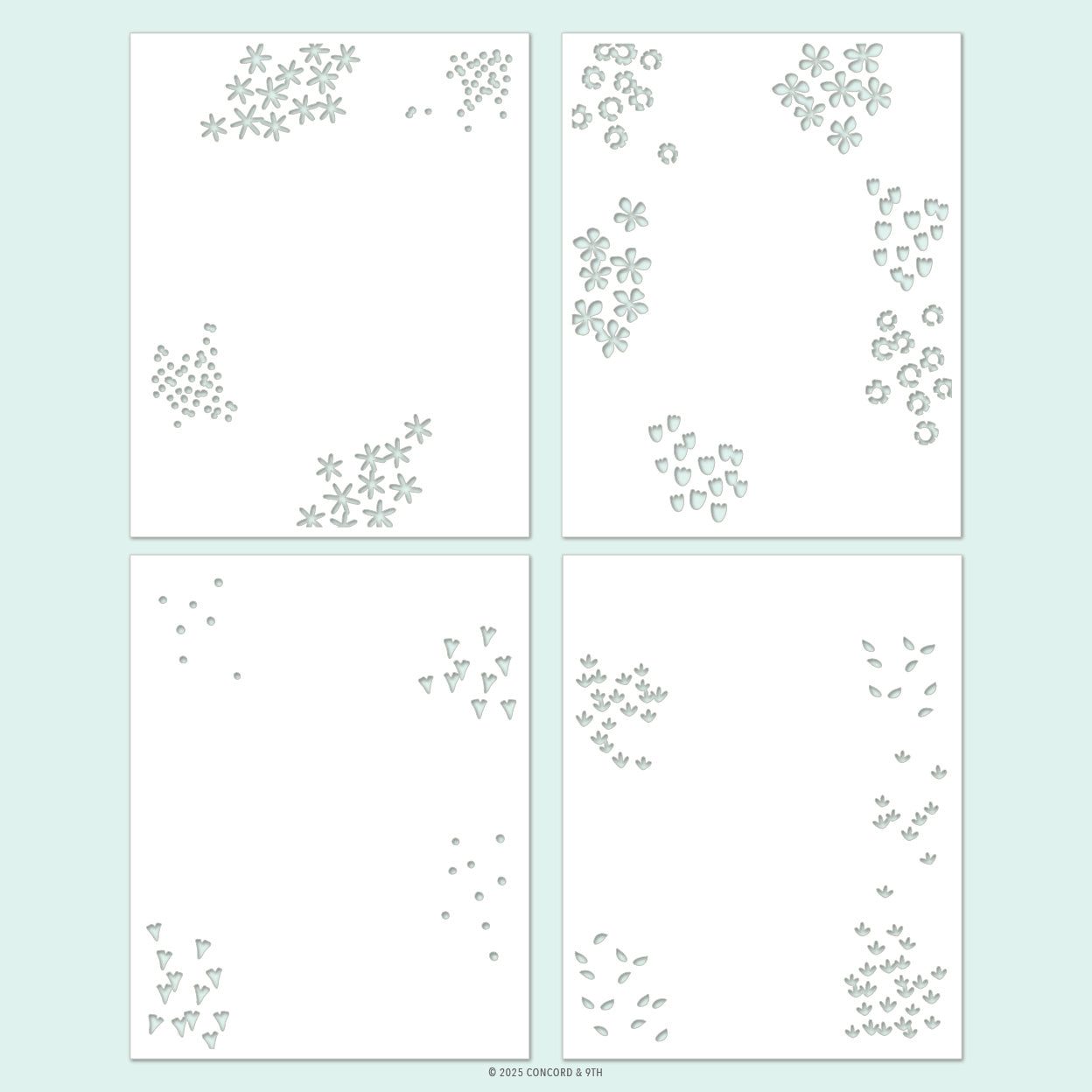 Around the Garden Stencil Pack