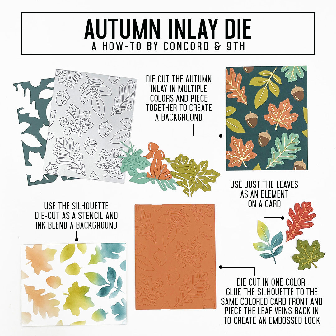 Troquel de incrustación de otoño