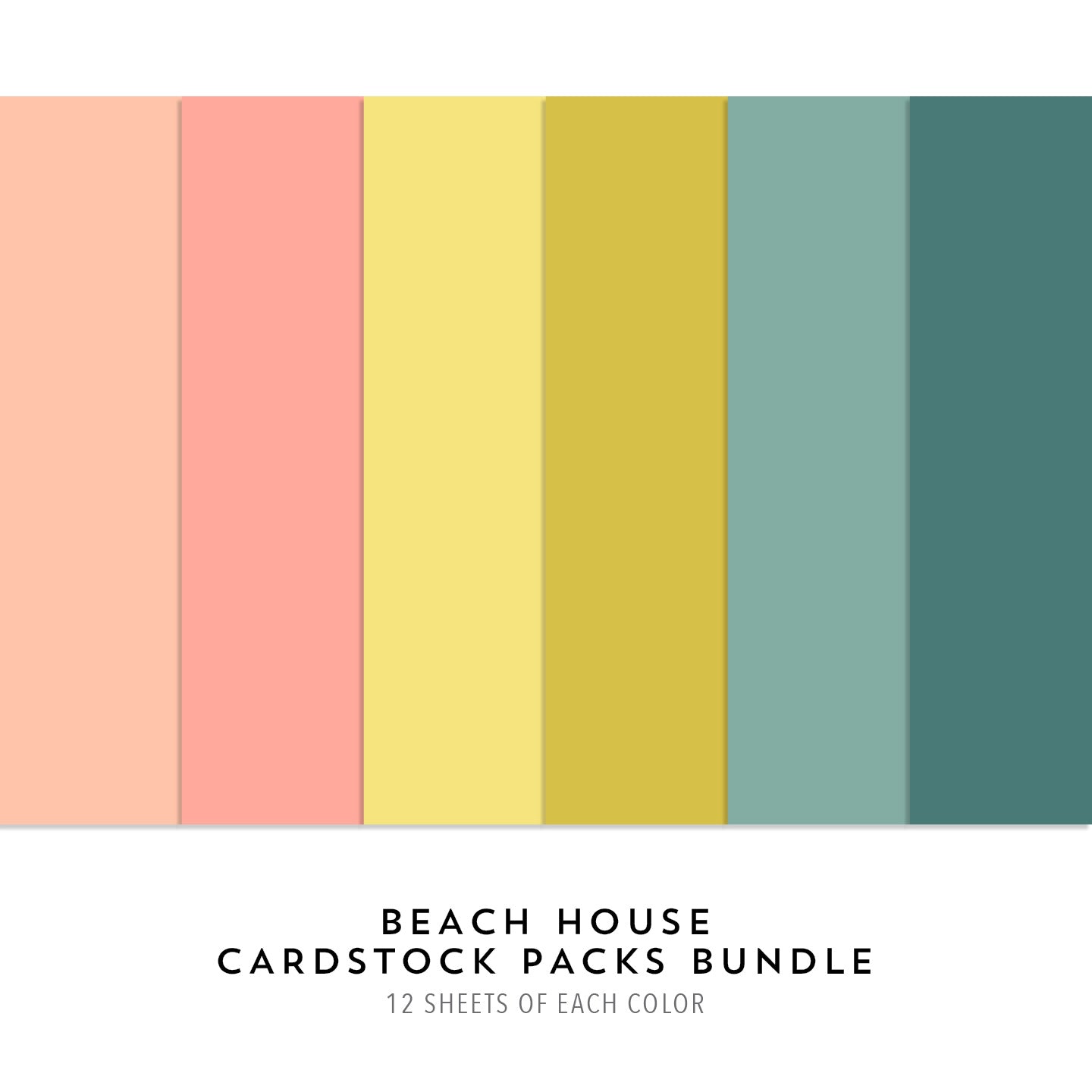 Beach House Cardstock Packs Bundle