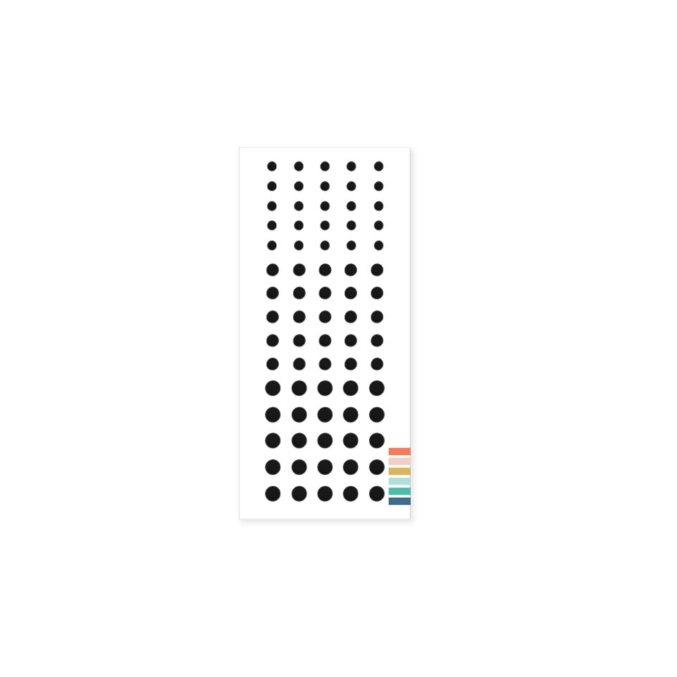 Enamel Dots: Black